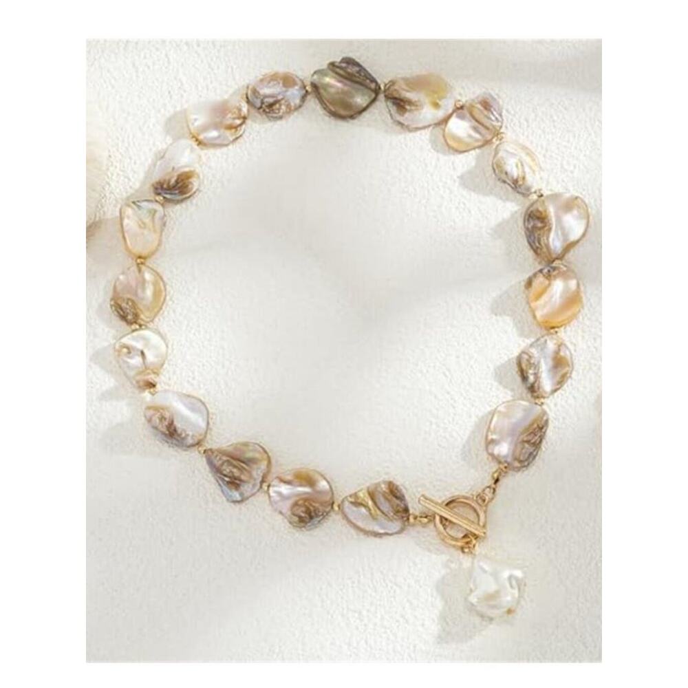 Starfish Shell Necklaces Trendy Summer Nacar Tone  Boho Seashell Pendant Beach